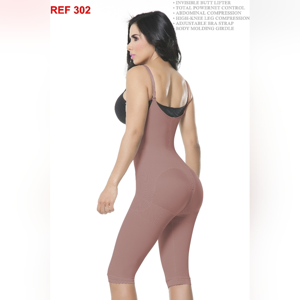SHAPEWEAR BODYSUIT -  KNEE LENGTH - OPEN BUST - CURVE BACK